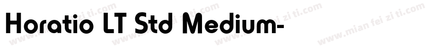 Horatio LT Std Medium字体转换